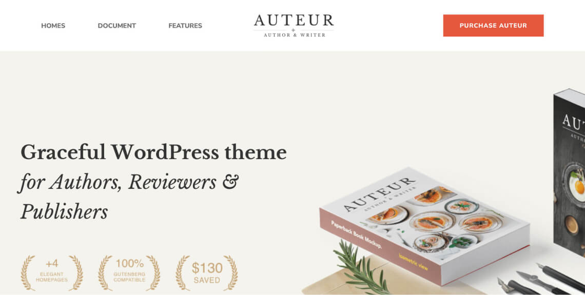 Screenshot of the Auteur WooCommerce theme.